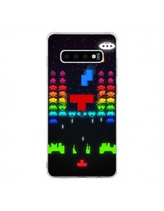 Coque Samsung S10 Invatris Space Invaders Tetris Jeu -...