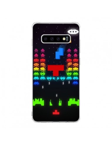 Coque Samsung S10 Invatris Space Invaders Tetris Jeu - Maximilian San