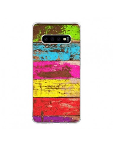 Coque Samsung S10 Bois Coloré Vintage - Maximilian San