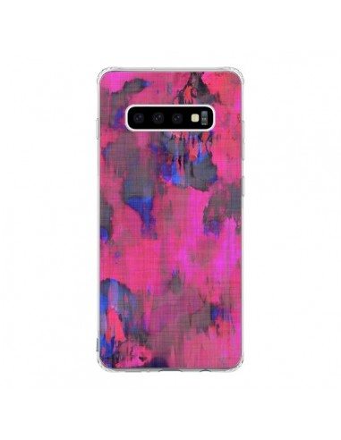 Coque Samsung S10 Fleurs Rose Lysergic Pink - Maximilian San