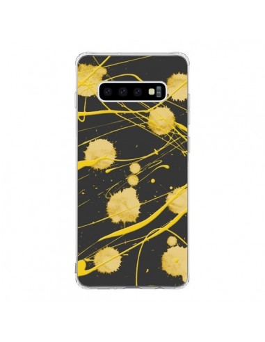 Coque Samsung S10 Gold Splash Peinture Art - Maximilian San