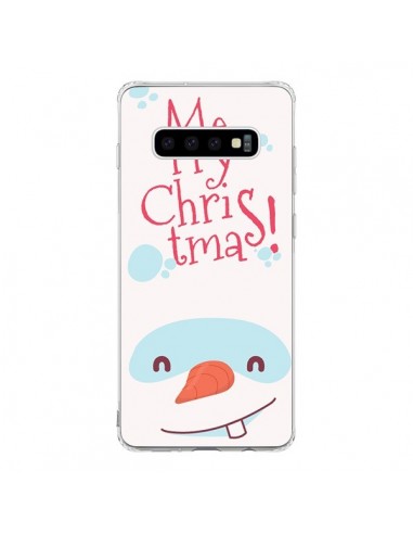 Coque Samsung S10 Bonhomme de Neige Merry Christmas Noël - Nico