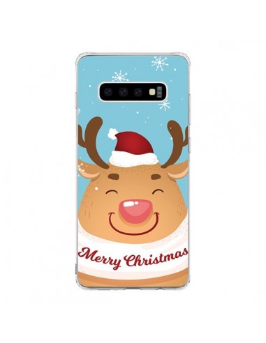 Coque Samsung S10 Renne de Noël Merry Christmas - Nico
