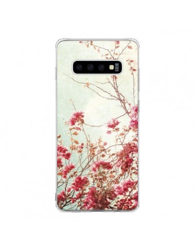 Coque Samsung S10 Fleur Vintage Rose - Nico