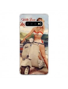 Coque Samsung S10 Pin Up With Love From Monaco Vespa...