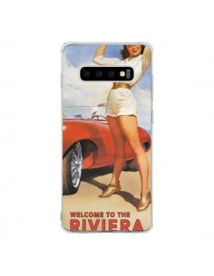 Coque Samsung S10 Welcome to the Riviera Vintage Pin Up -...