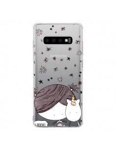 Coque Samsung S10 Petite Fille et Licorne I Believe...