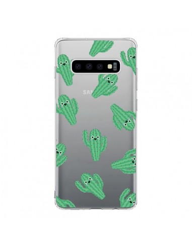 Coque Samsung S10 Chute de Cactus Smiley Transparente - Nico