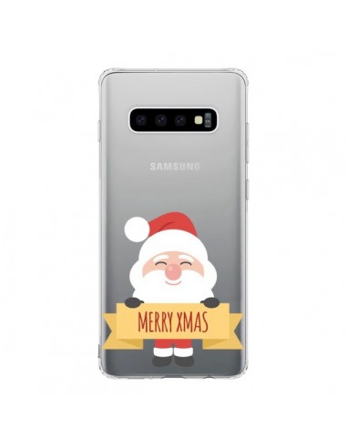 Coque Samsung S10 Père Noël Merry Christmas transparente - Nico
