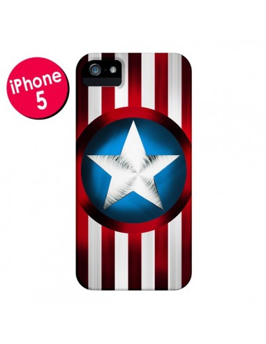 Coque Captain America Great Defender pour iPhone 5 et 5S - Eleaxart