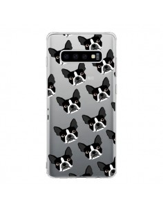 Coque Samsung S10 Chiens Boston Terrier Transparente -...