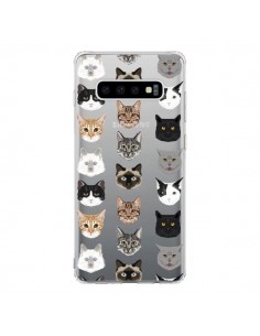 Coque Samsung S10 Chats Transparente - Pet Friendly