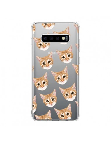 Coque Samsung S10 Chats Beige Transparente - Pet Friendly