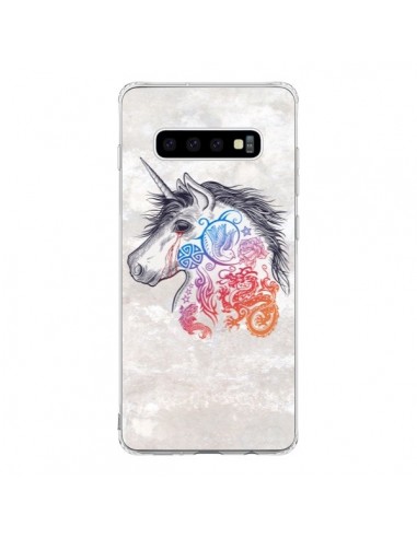 Coque Samsung S10 Licorne Muticolore - Rachel Caldwell