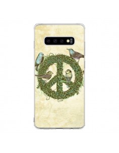 Coque Samsung S10 Peace And Love Nature Oiseaux - Rachel...