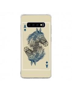 Coque Samsung S10 Cheval Carte Jeu Horse As - Rachel...