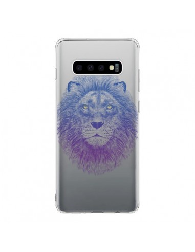 Coque Samsung S10 Lion Animal Transparente - Rachel Caldwell