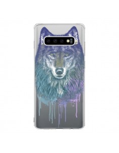 Coque Samsung S10 Loup Wolf Animal Transparente - Rachel...