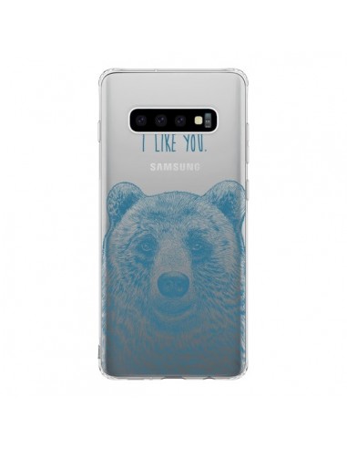 Coque Samsung S10 I Love You Bear Ours Ourson Transparente - Rachel Caldwell