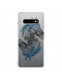 Coque Samsung S10 Cheval Horse Double Transparente -...