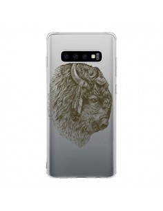 Coque Samsung S10 Buffalo Bison Transparente - Rachel...