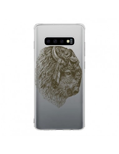 Coque Samsung S10 Buffalo Bison Transparente - Rachel Caldwell