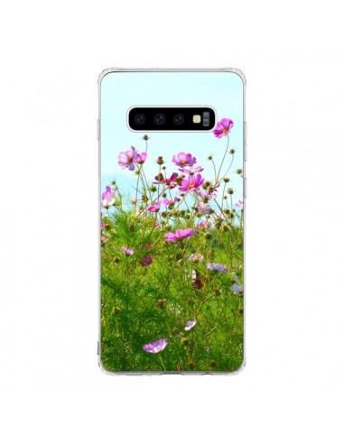 Coque Samsung S10 Fleurs Roses Champ - R Delean