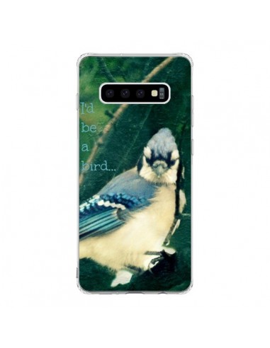 Coque Samsung S10 I'd be a bird Oiseau - R Delean