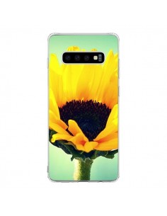 Coque Samsung S10 Tournesol Zoom Fleur - R Delean