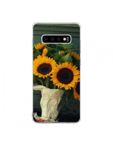 Coque Samsung S10 Tournesol Bouquet Fleur - R Delean