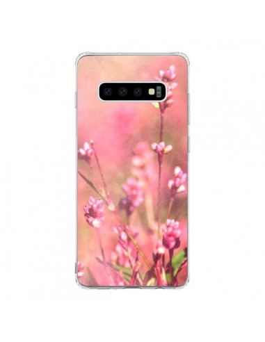 Coque Samsung S10 Fleurs Bourgeons Roses - R Delean