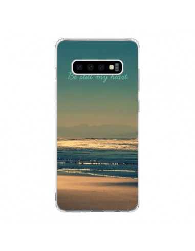 Coque Samsung S10 Be still my heart Mer Sable Beach Ocean - R Delean