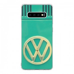 Coque Samsung S10 Groovy Van Hippie VW Bleu - R Delean