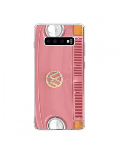 Coque Samsung S10 Groovy Van Hippie VW Rose - R Delean