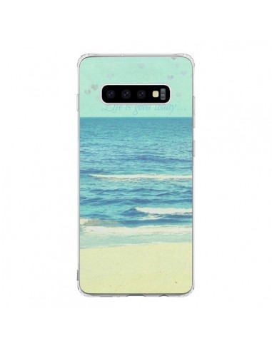 Coque Samsung S10 Life good day Mer Ocean Sable Plage Paysage - R Delean