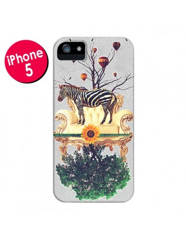 Coque Zebre The World pour iPhone 5 et 5S - Eleaxart