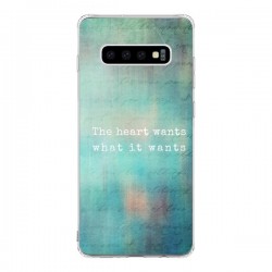 Coque Samsung S10 The heart wants what it wants Coeur -...
