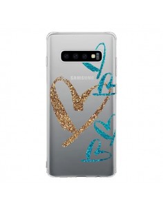 Coque Samsung S10 Coeurs Heart Love Amour Transparente -...