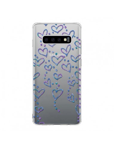 Coque Samsung S10 Floating hearts coeurs flottants Transparente - Sylvia Cook