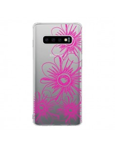 Coque Samsung S10 Spring Flower Fleurs Roses Transparente...