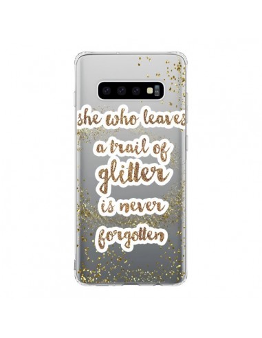 Coque Samsung S10 Style Pailleté Transparente - Sylvia Cook