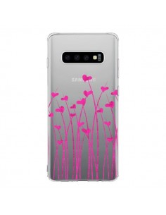 Coque Samsung S10 Love in Pink Amour Rose Fleur...