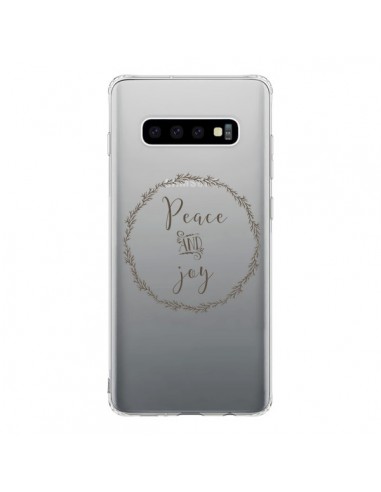 Coque Samsung S10 Peace and Joy, Paix et Joie Transparente - Sylvia Cook