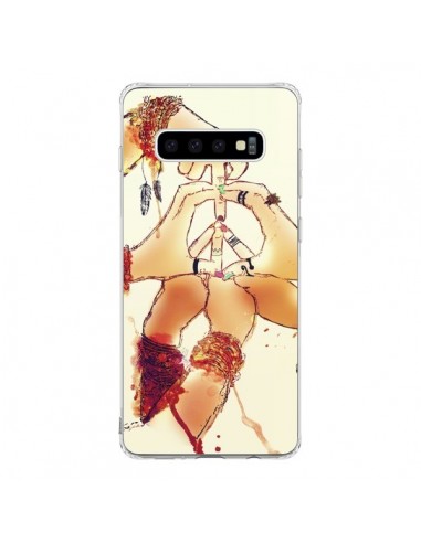 Coque Samsung S10 Peace and Love - Sara Eshak