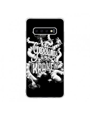 Coque Samsung S10 Greetings from the kraken Tentacules Poulpe - Senor Octopus