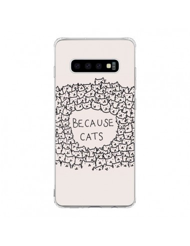 Coque Samsung S10 Because Cats chat - Santiago Taberna