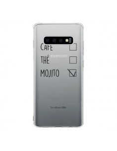 Coque Samsung S10 Café, Thé et Mojito Transparente - Les...