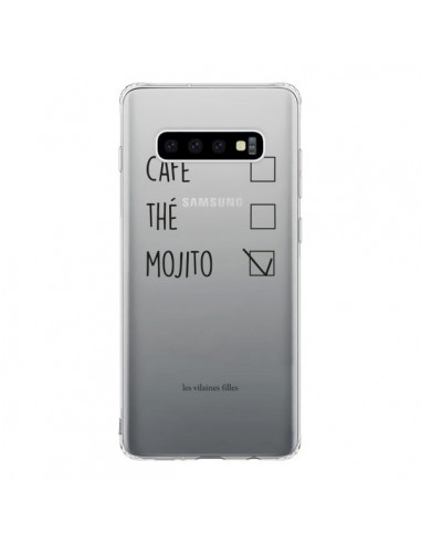 Coque Samsung S10 Café, Thé et Mojito Transparente - Les Vilaines Filles