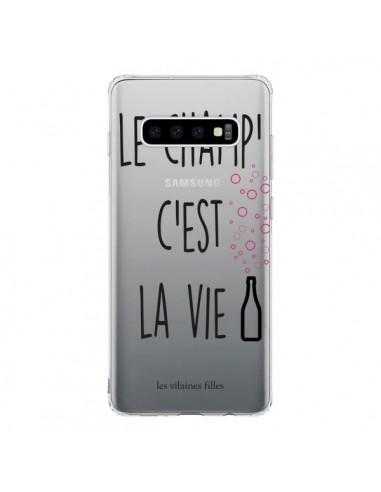 Coque Samsung S10 Le Champ, c'est la Vie Transparente - Les Vilaines Filles