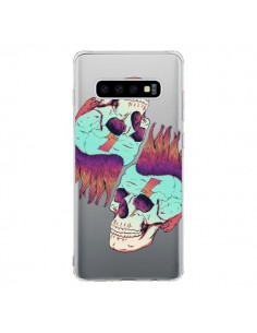 Coque Samsung S10 Tête de Mort Crane Punk Double...